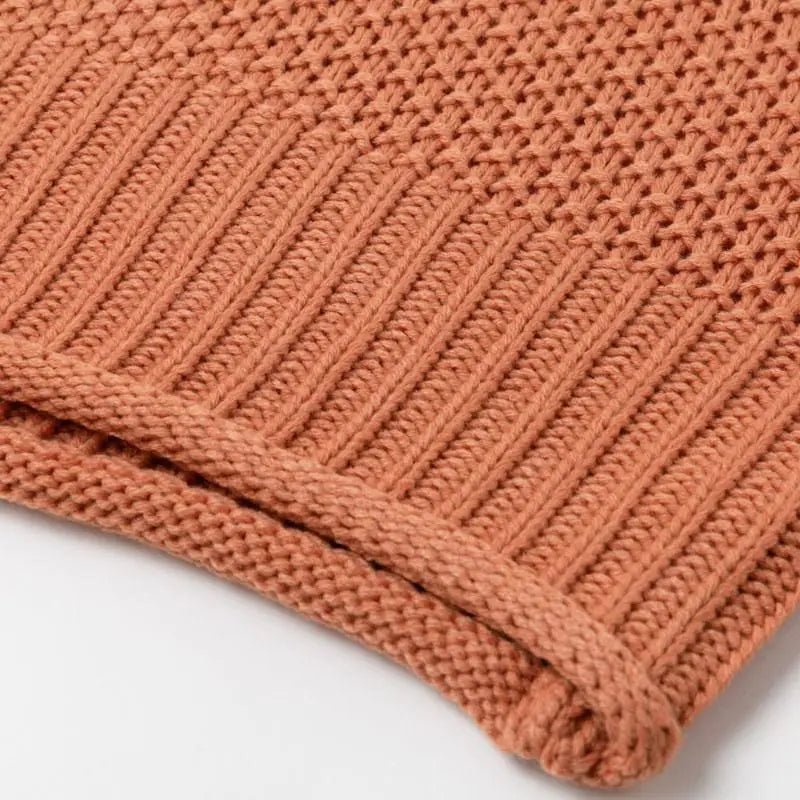 Women's Orange Turtle Neck Sweater - Wow Store - Wow Store