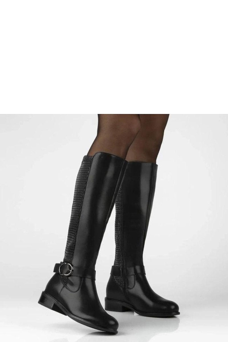 Women's Thigh - High Boots - Black Faux Suede Over - the - Knee Block Heel | WOW Store - Wow Store