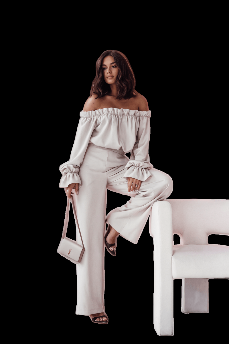 Women's Two - Piece Co - ord Set - Elegant Top & Bottom - Soft Blend Fabric | WOW Store - Wow Store