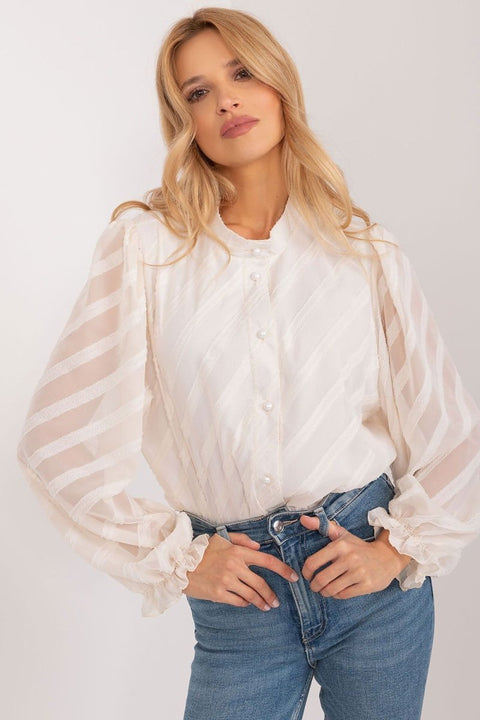 WOW FASHION | Lakerta Classic Button - Down Shirt - Elegant Variegated Texture Long Sleeve - Wow Store