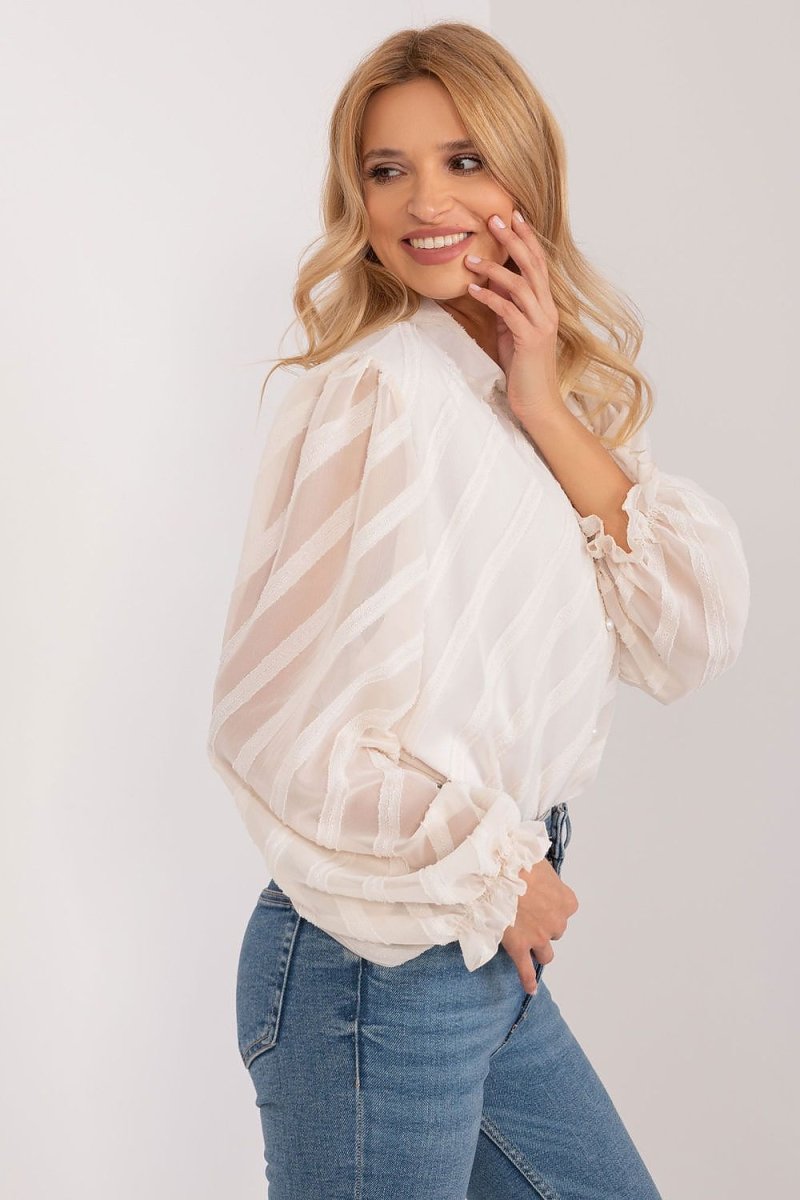 WOW FASHION | Lakerta Classic Button - Down Shirt - Elegant Variegated Texture Long Sleeve - Wow Store