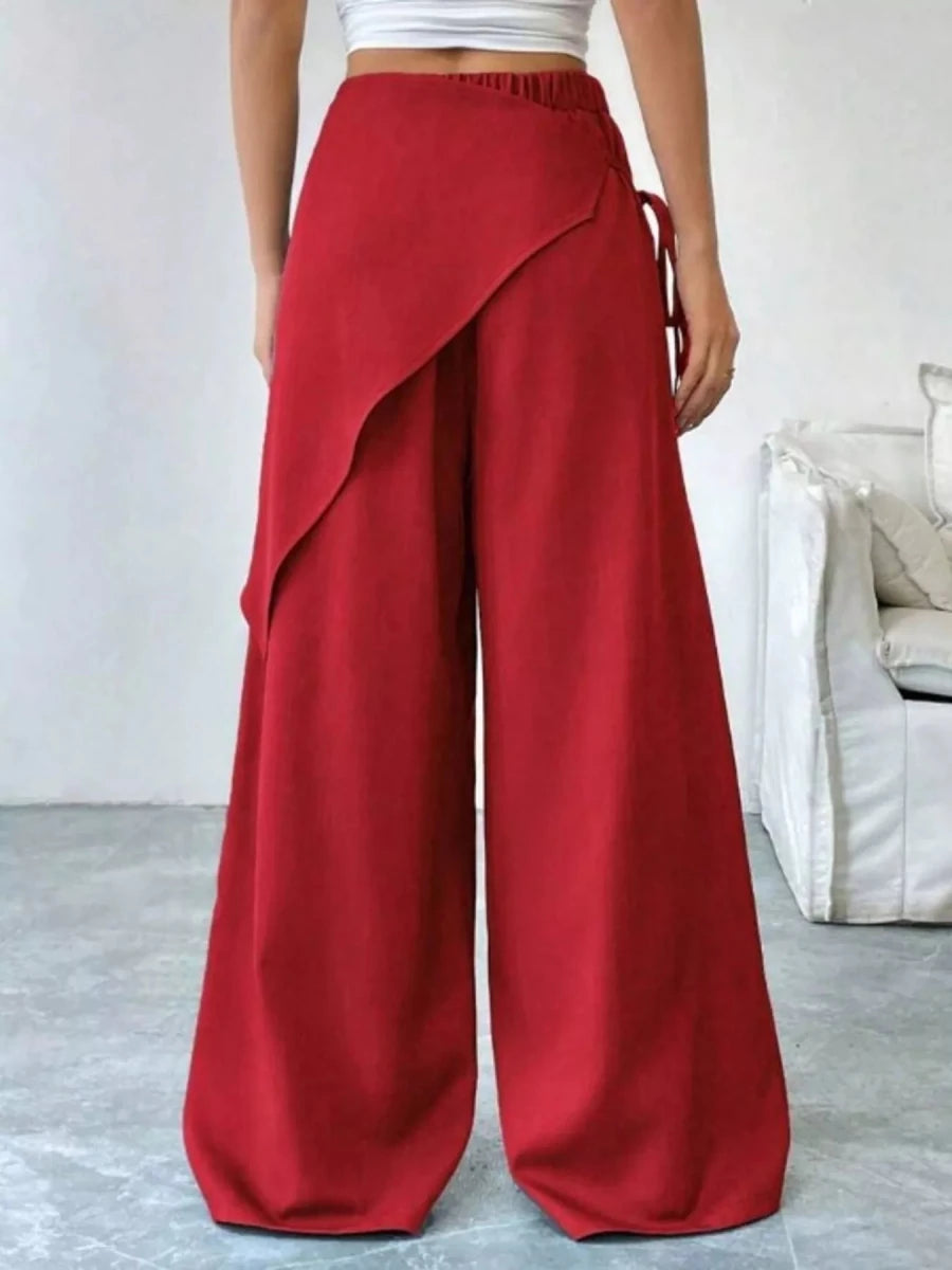Wrap - Front Wide - Leg Pants - Wow Store
