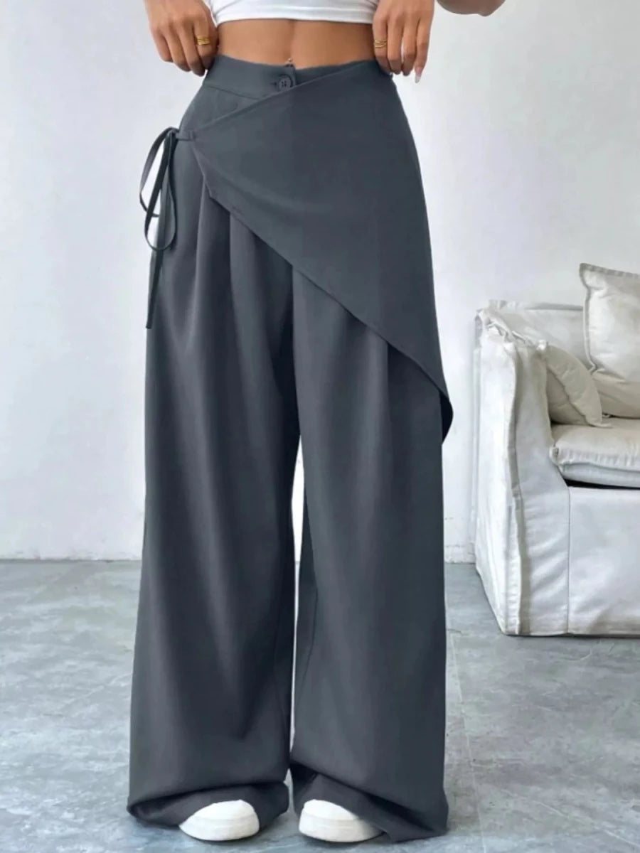 Wrap - Front Wide - Leg Pants - Wow Store