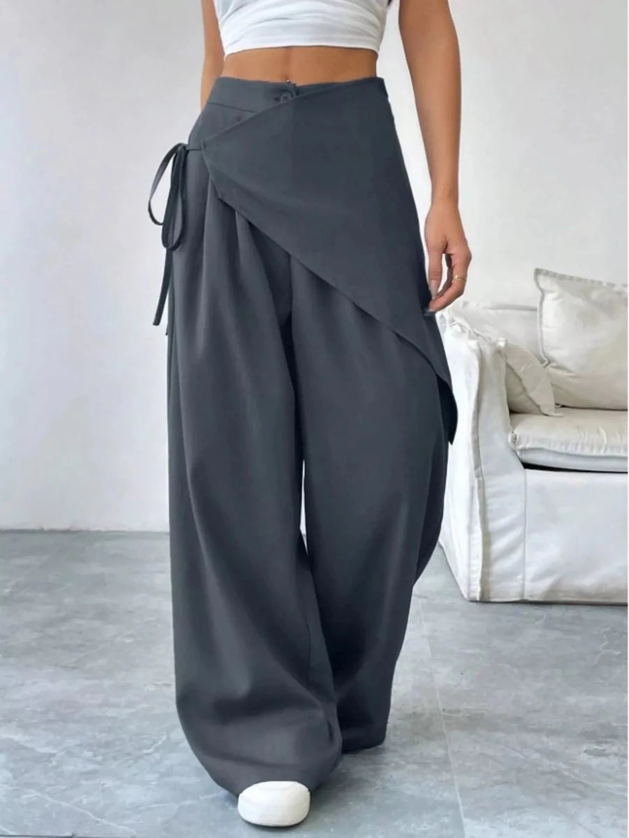 Wrap - Front Wide - Leg Pants - Wow Store