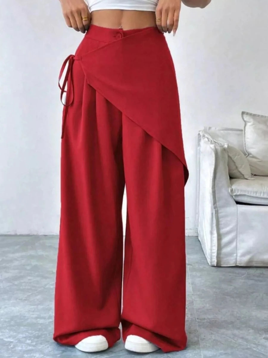 Wrap - Front Wide - Leg Pants - Wow Store