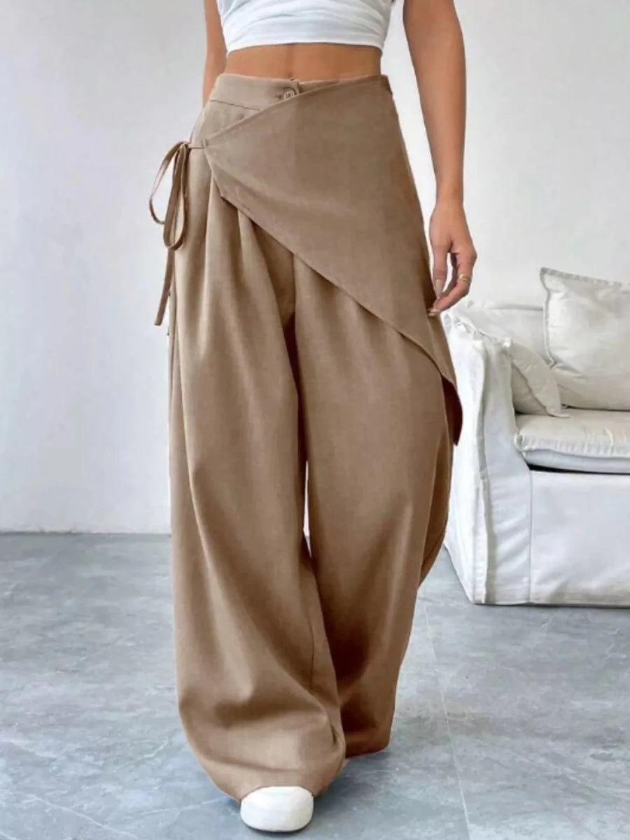 Wrap - Front Wide - Leg Pants - Wow Store