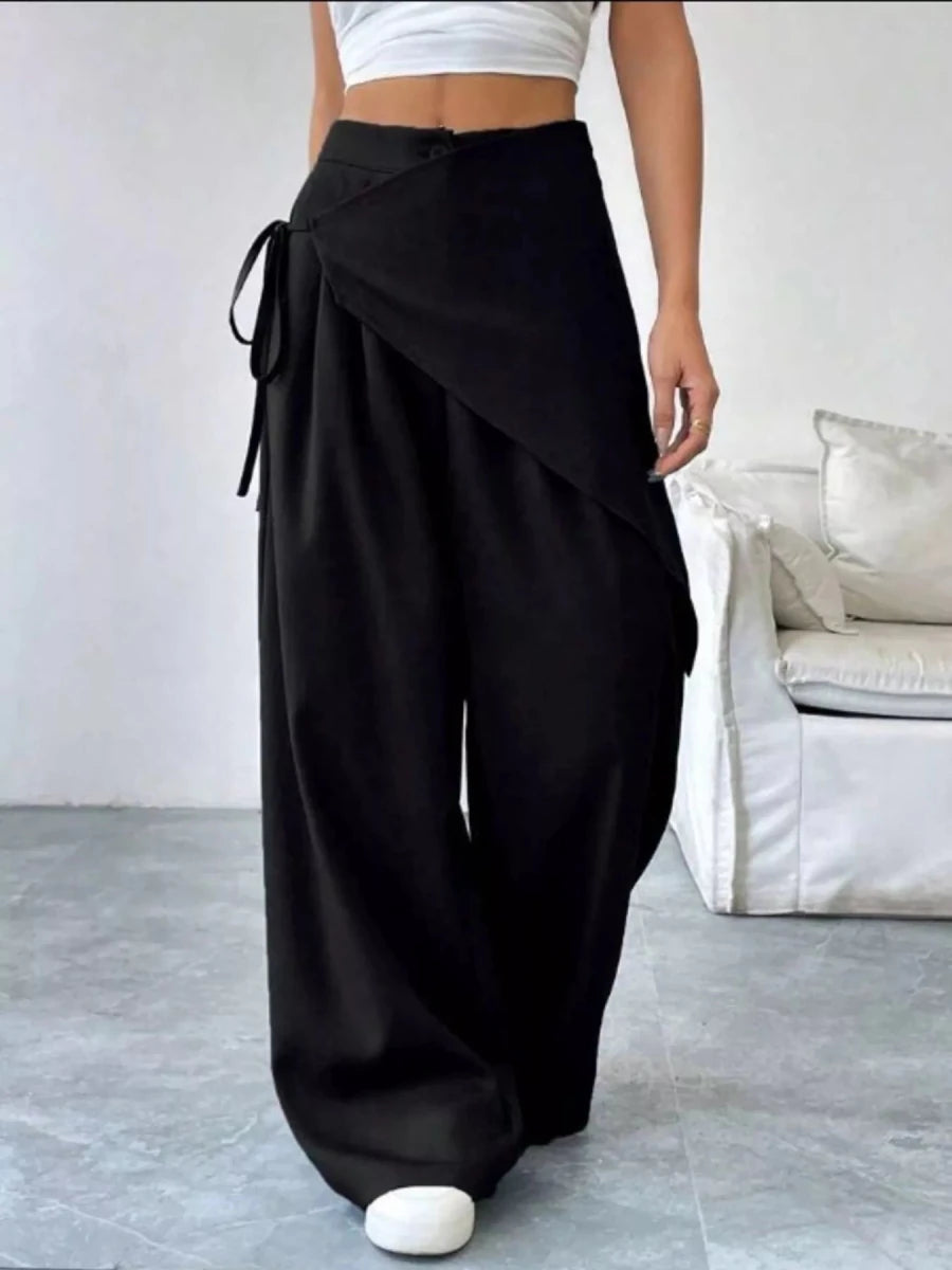 Wrap - Front Wide - Leg Pants - Wow Store