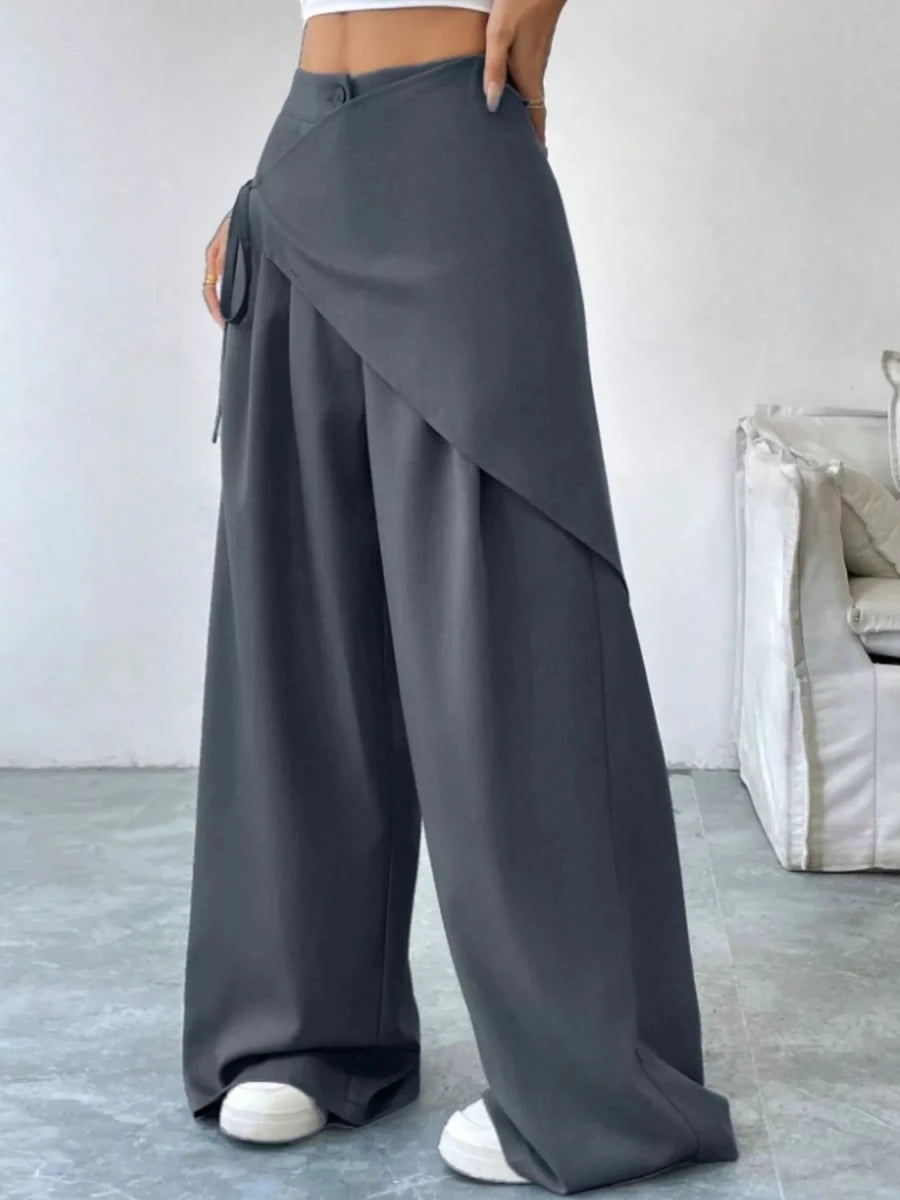 Wrap - Front Wide - Leg Pants - Wow Store