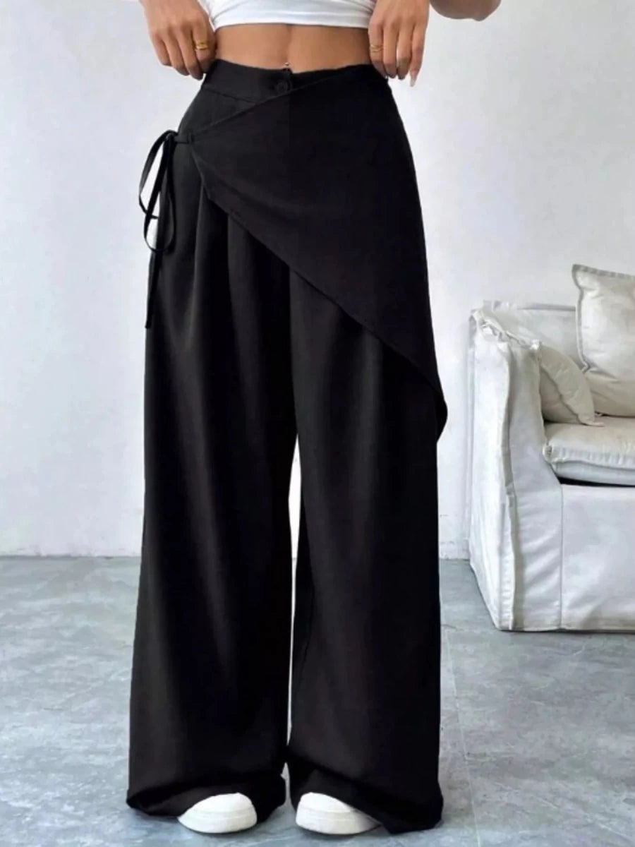 Wrap - Front Wide - Leg Pants - Wow Store
