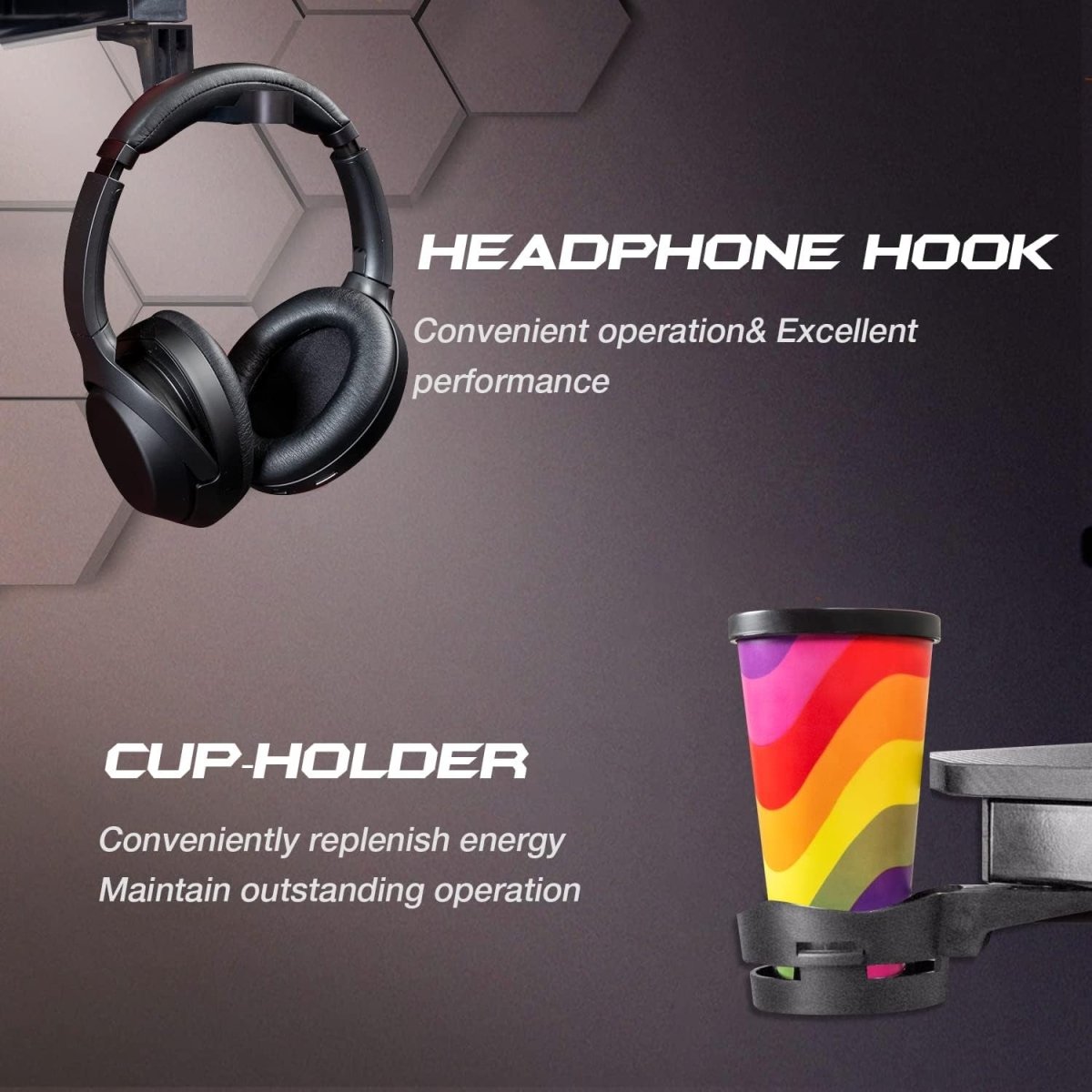 Z Shaped Carbon Fiber Gaming Desk 44 Inch Home Office - Wow Store