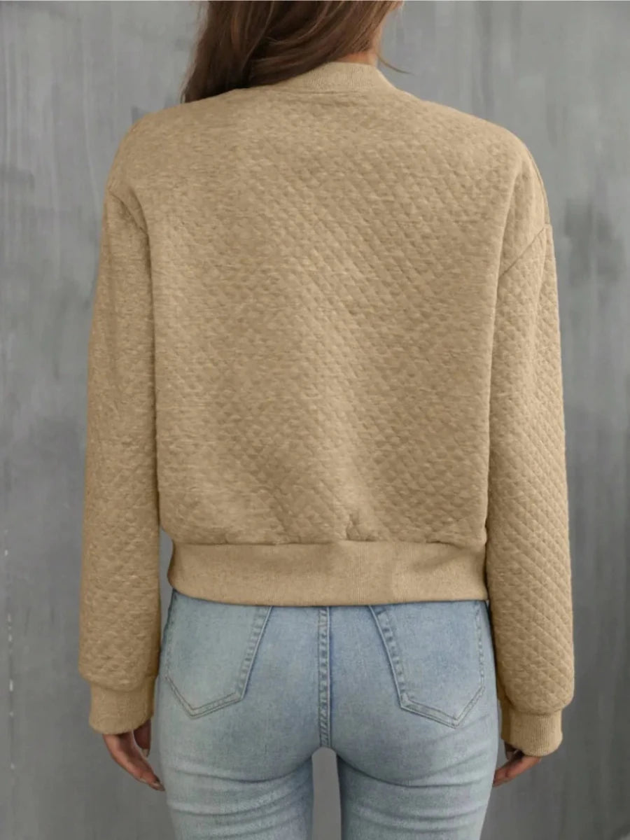 Zip Up Long Sleeve Jacket - Wow Store