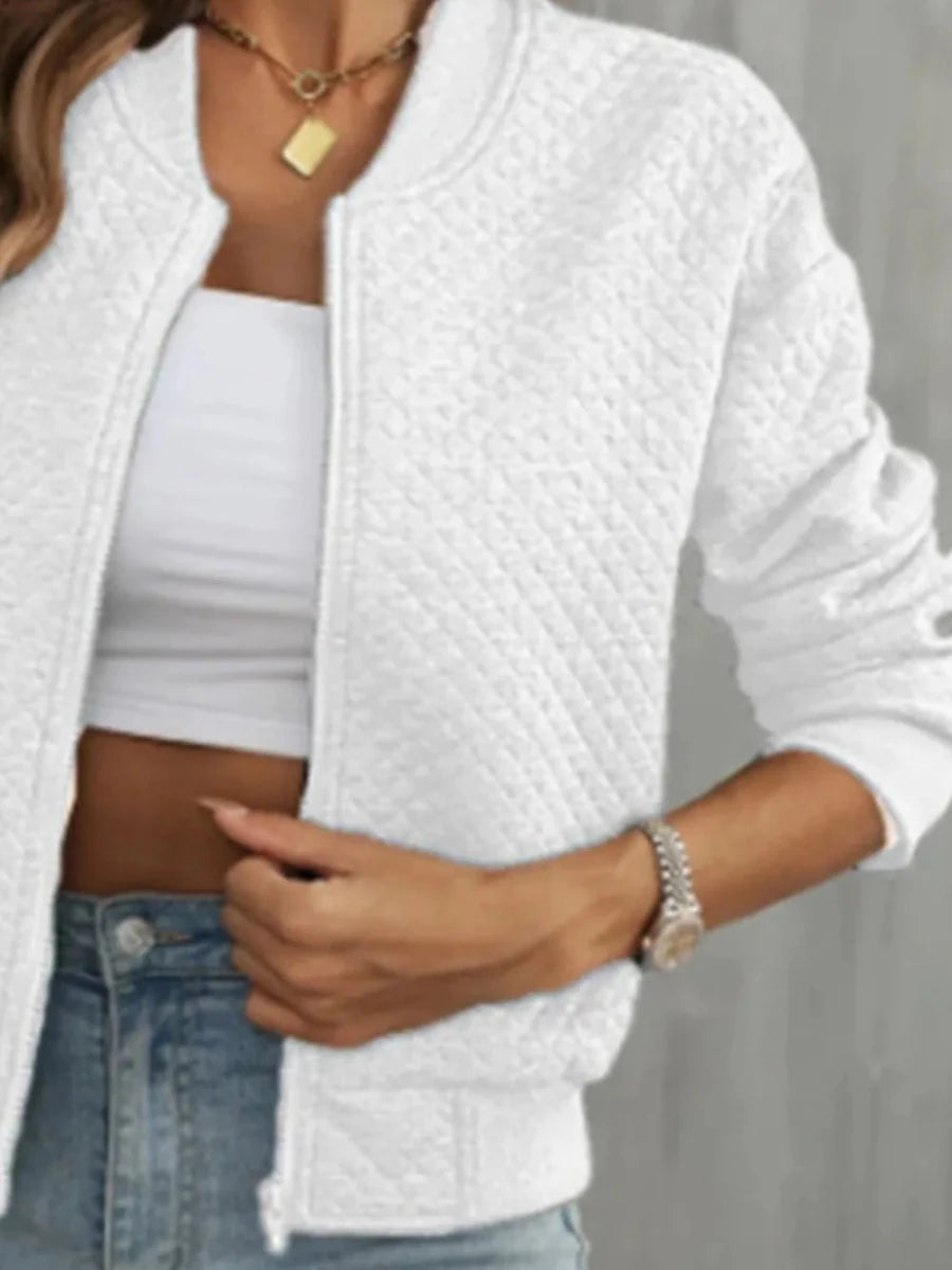 Zip Up Long Sleeve Jacket - Wow Store