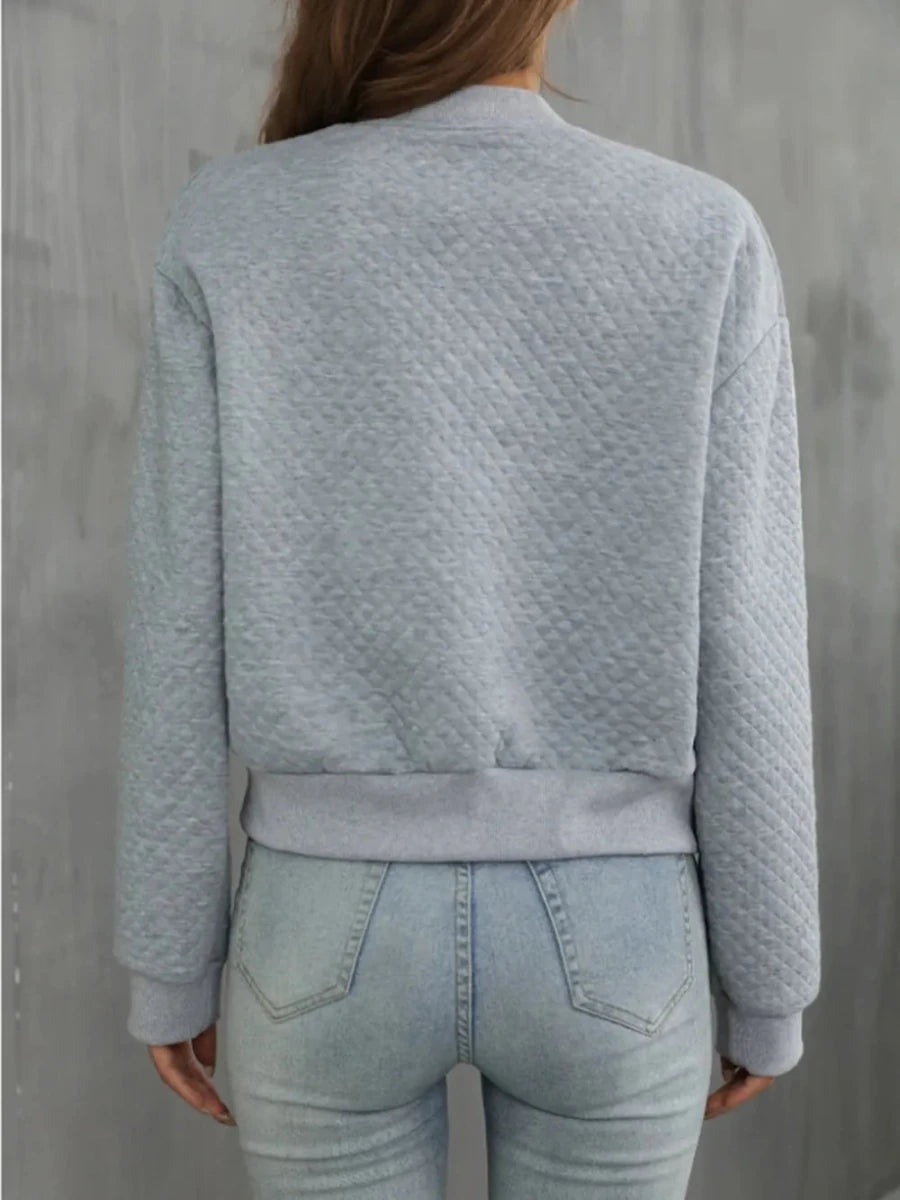 Zip Up Long Sleeve Jacket - Wow Store