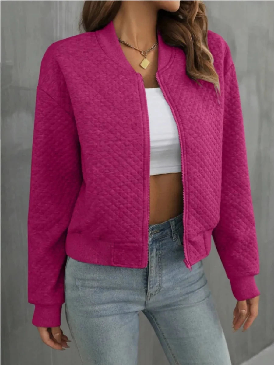 Zip Up Long Sleeve Jacket - Wow Store