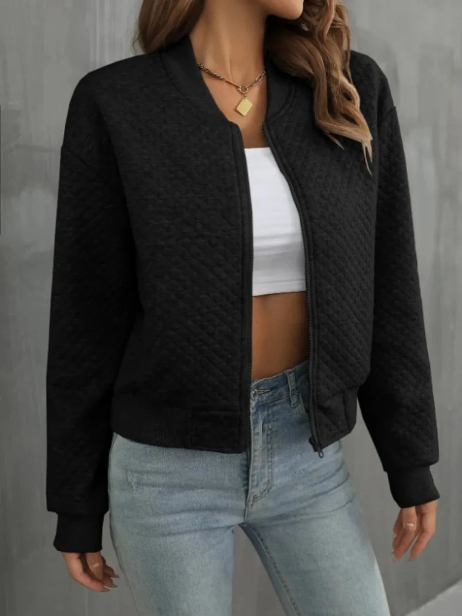 Zip Up Long Sleeve Jacket - Wow Store