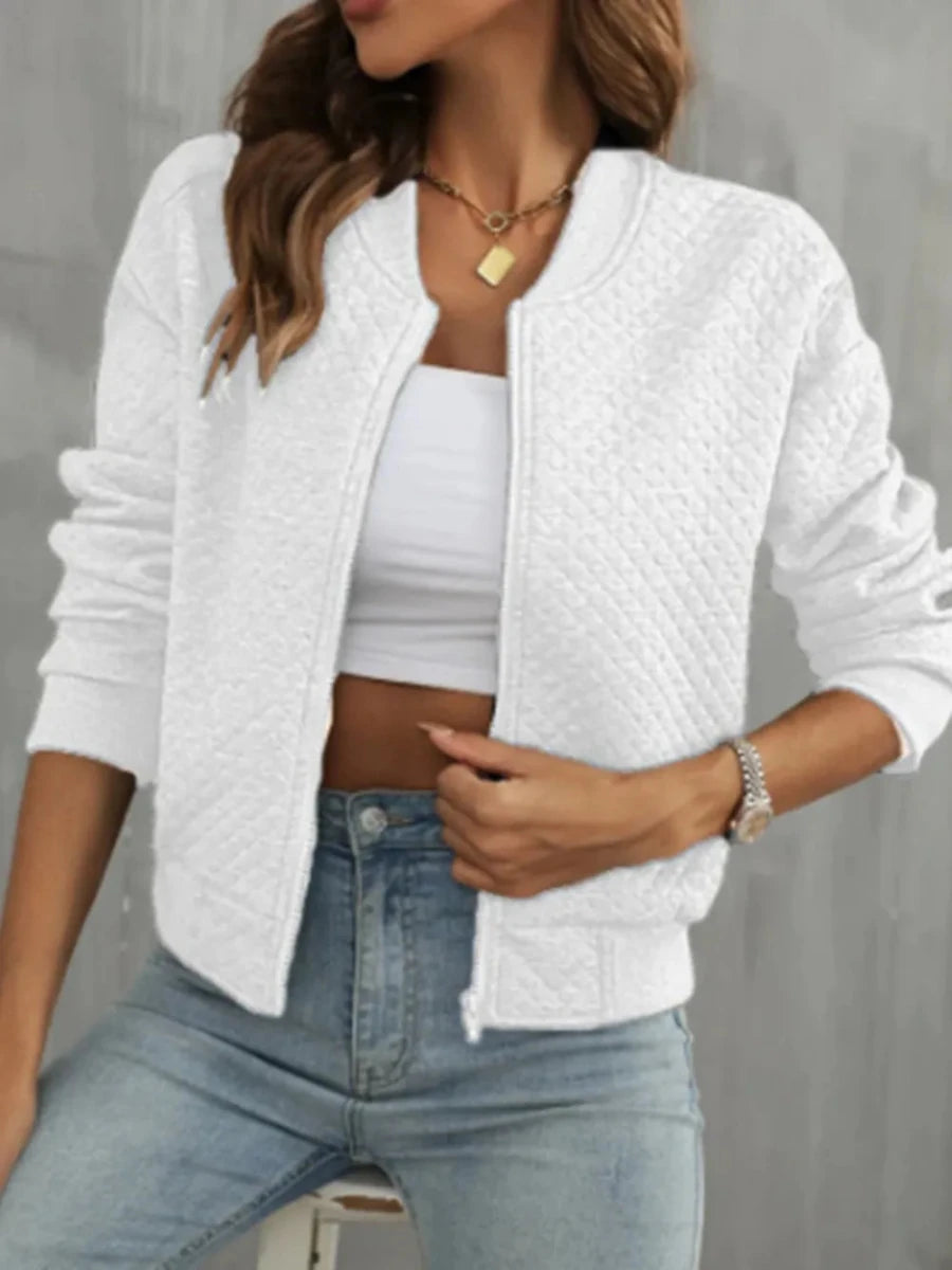 Zip Up Long Sleeve Jacket - Wow Store