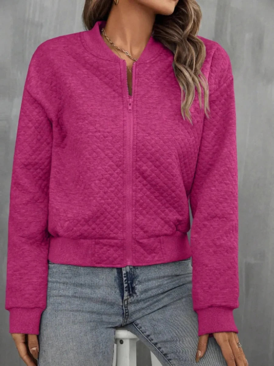 Zip Up Long Sleeve Jacket - Wow Store