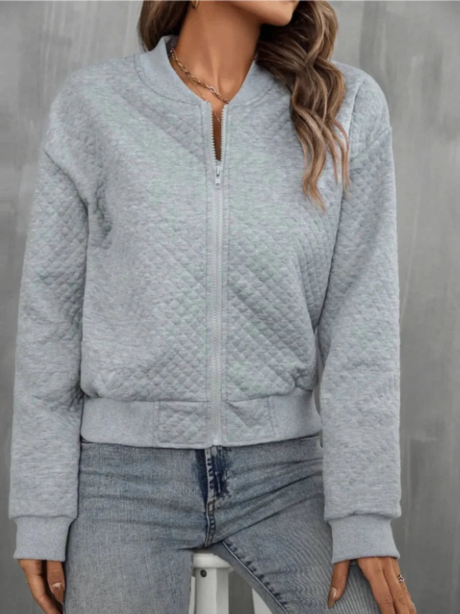 Zip Up Long Sleeve Jacket - Wow Store