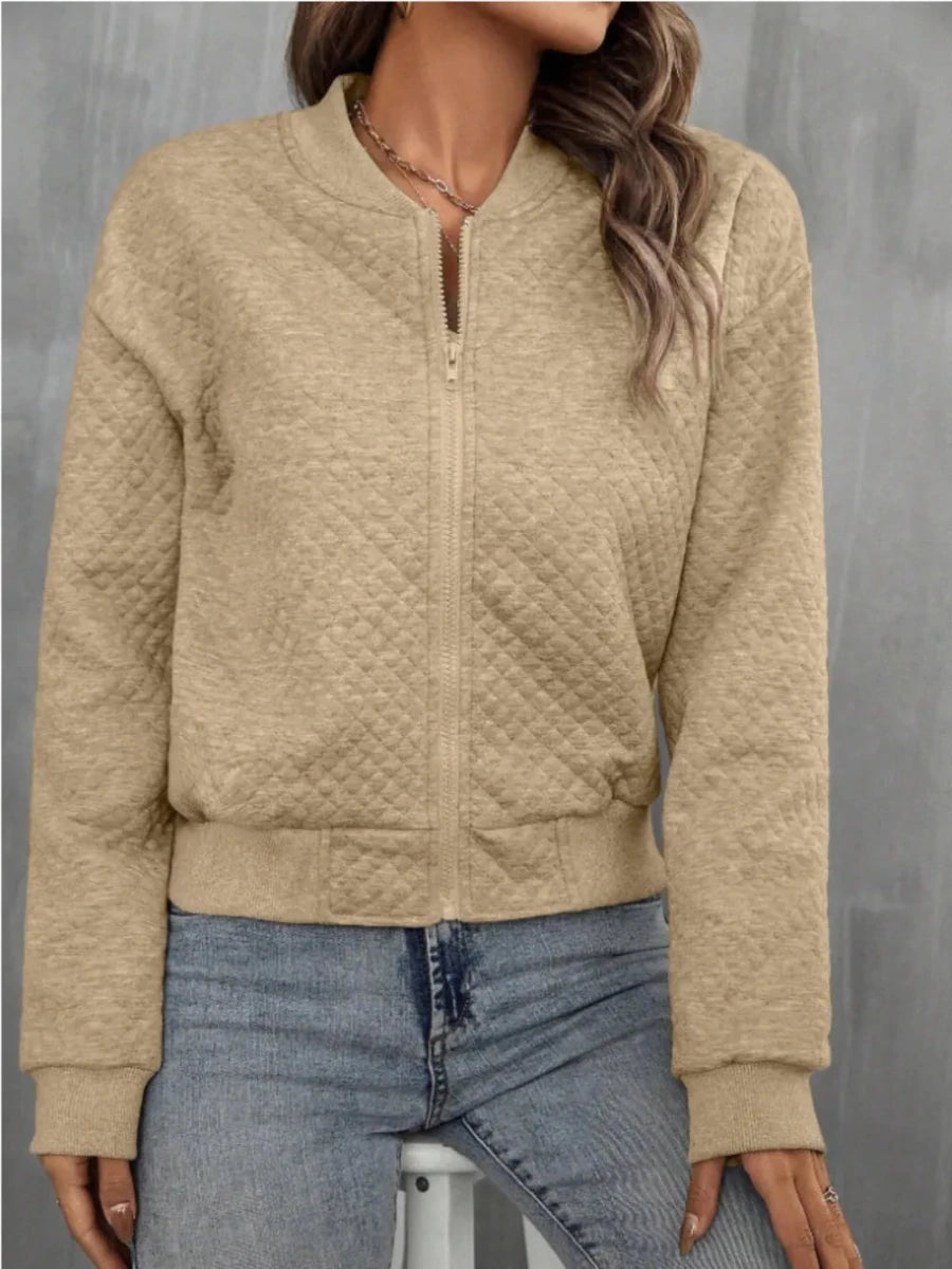 Zip Up Long Sleeve Jacket - Wow Store