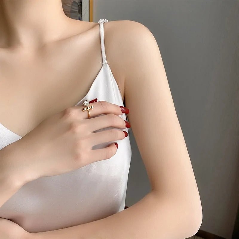 Zircon Circle Open Ring For Woman - Wow Store