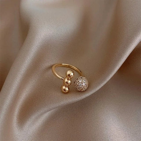 Zircon Circle Open Ring For Woman - Wow Store