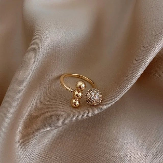 Zircon Circle Open Ring For Woman - Wow Store