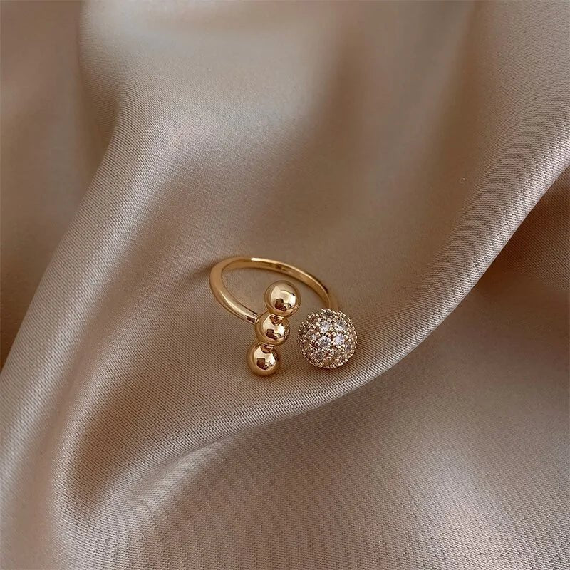 Zircon Circle Open Ring For Woman - Wow Store